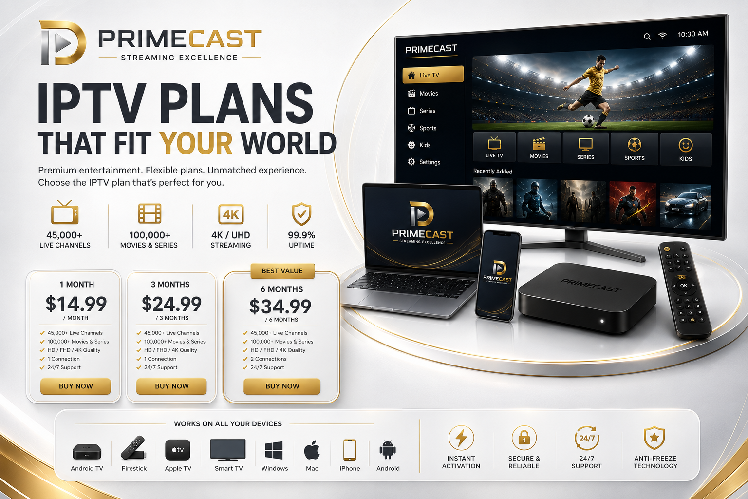 Best IPTV Plans 2026 from Voco TV