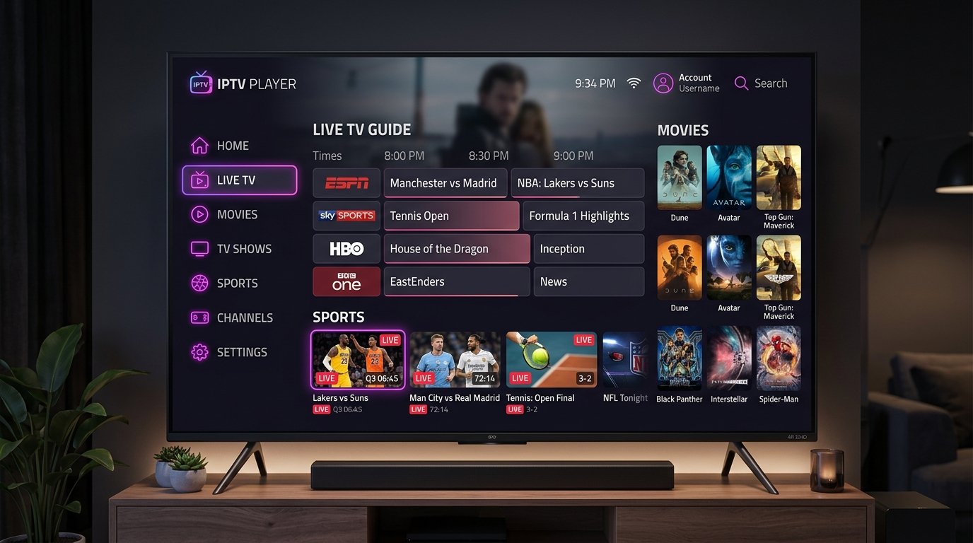 Firestick IPTV setup guide and player interface
